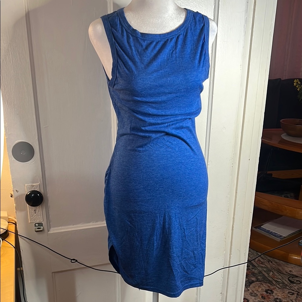 Sleeveless Blue Dress